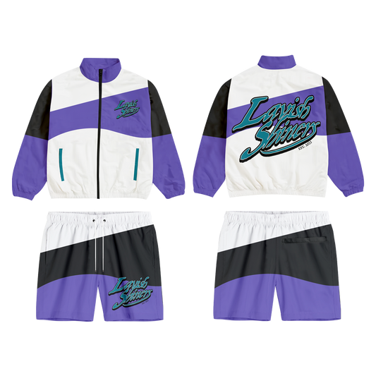 Purple Windbreaker Set